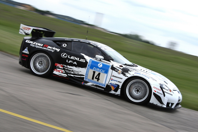 Illustration for article titled 500 HP V10-Equipped Lexus LF-A Nurburgring Racer